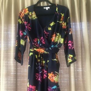 Floral wrap dress